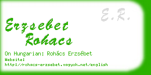 erzsebet rohacs business card